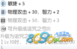 仙境传说ro手游诅咒之弓属性